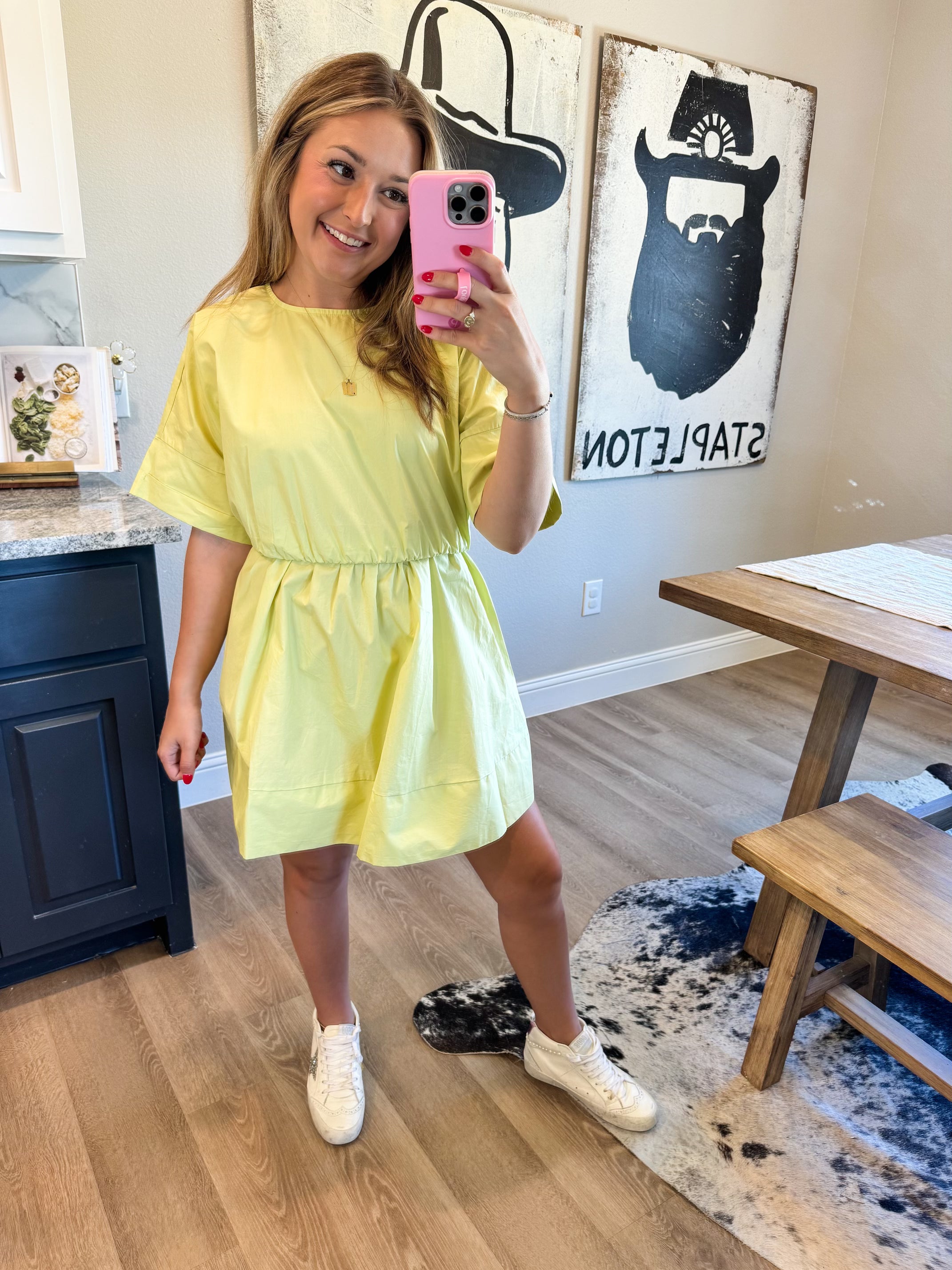 Light & Lime Green Dress – Bent Luck Boutique